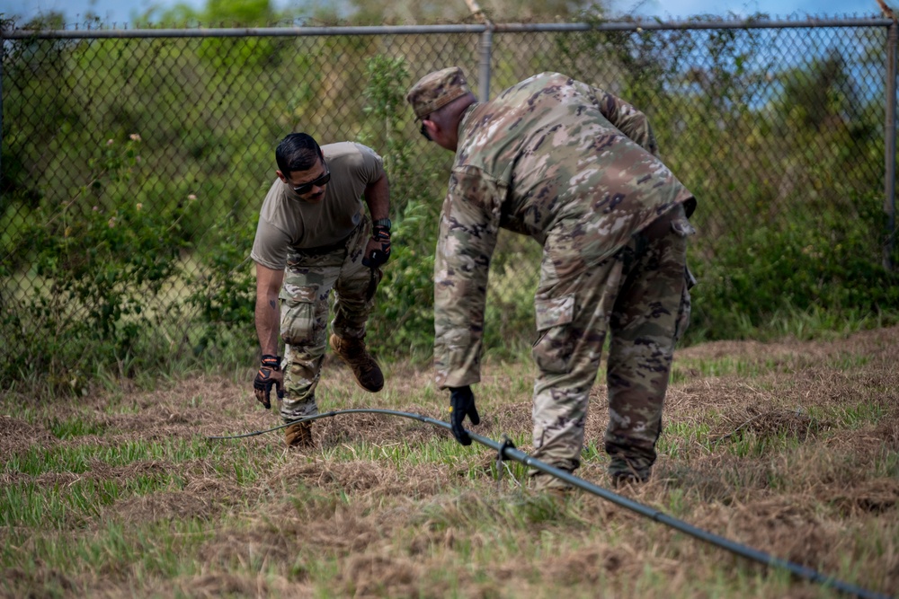 156th Communications Squadron Training at Punta Borinquen Air National Guard Station