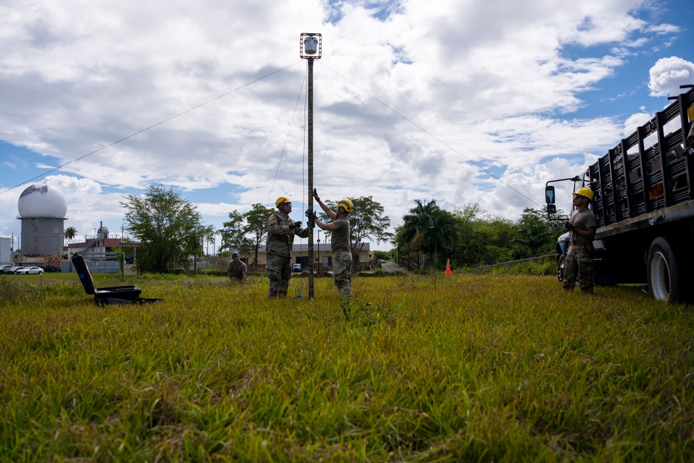 156th Communications Squadron Training at Punta Borinquen Air National Guard Station
