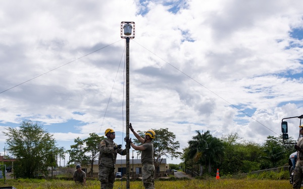 156th Communications Squadron Training at Punta Borinquen Air National Guard Station
