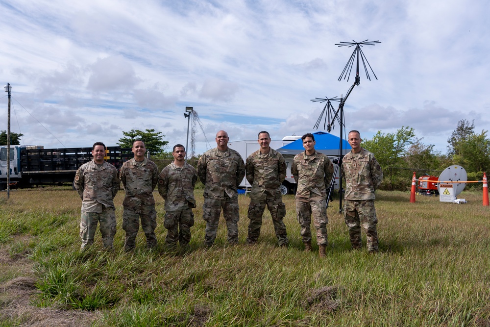 156th Communications Squadron Training at Punta Borinquen Air National Guard Station