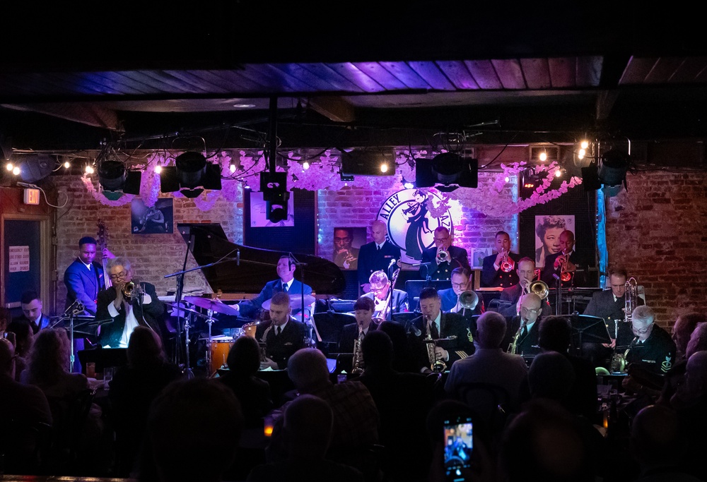 Jon Faddis with the US Navy Commodores