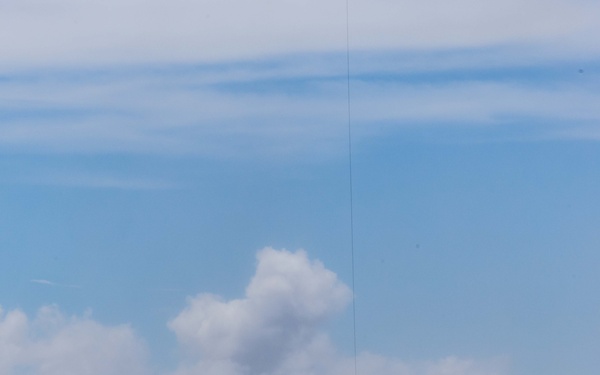 Search and Rescue Swimmers from HSM 49 det. 4 Practice Jumps off the Coast of Diego Garcia