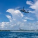 Search and Rescue Swimmers from HSM 49 det. 4 Practice Jumps off the Coast of Diego Garcia