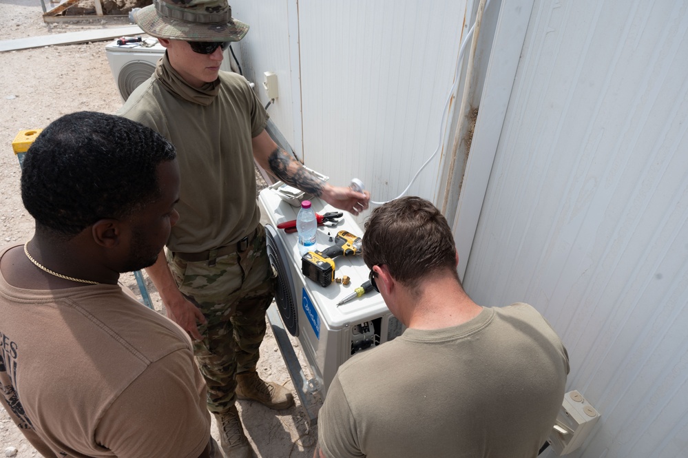 The 379th ECES shop keeps it cool for the summer