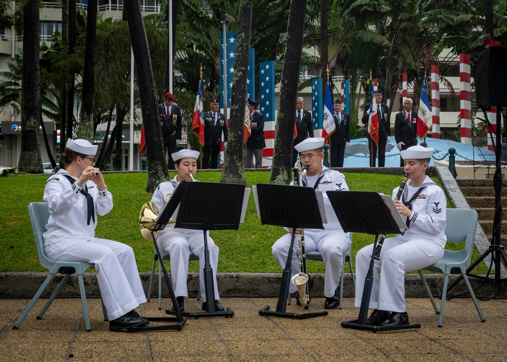 US, French and New Caledonian Leaders Participate in Wreath-Laying Ceremony