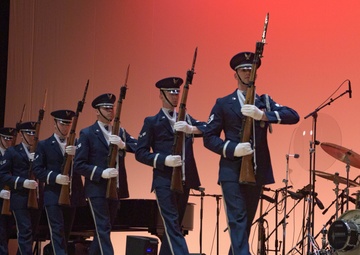 Thrills, Chills, Drills: Fussa City hosts PACAF Band, Drill Team Performances