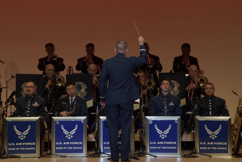 Thrills, Chills, Drills: Fussa City hosts PACAF Band, Drill Team Performances