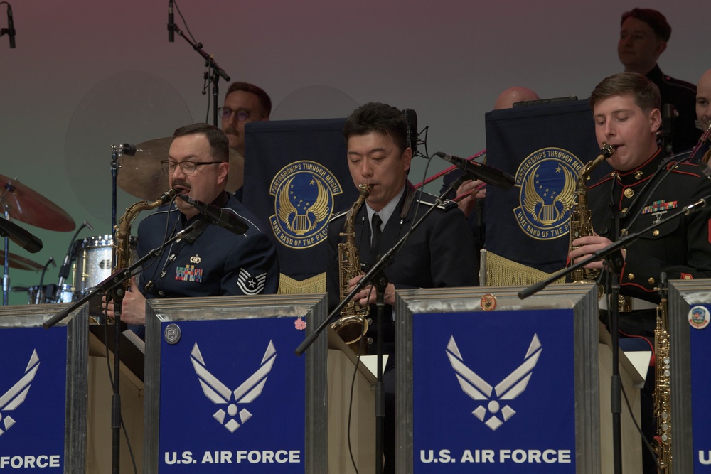 Thrills, Chills, Drills: Fussa City hosts PACAF Band, Drill Team Performances