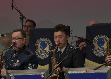 Thrills, Chills, Drills: Fussa City hosts PACAF Band, Drill Team Performances