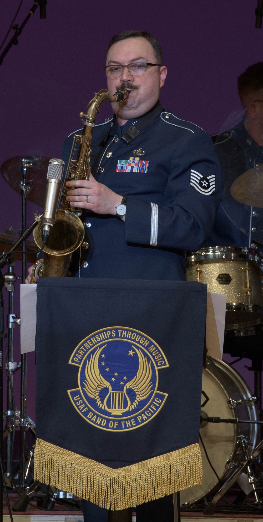 Thrills, Chills, Drills: Fussa City hosts PACAF Band, Drill Team Performances