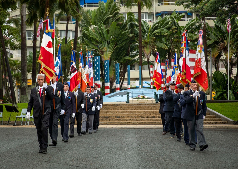 US, French and New Caledonian Leaders Participate in Wreath-Laying Ceremony