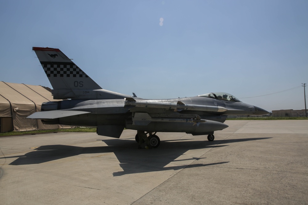 U.S. Air Force fly F-16s in support of Freedom Flag 25-1