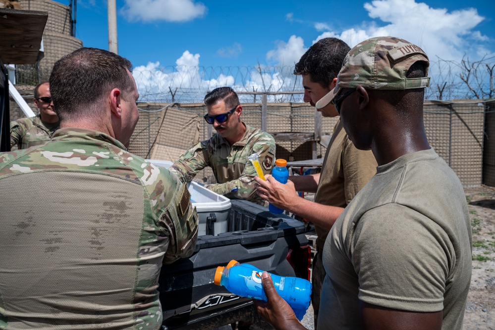 Camp Simba Chaplain visits Army National Guard soldiers as part of weekly outreach initiative