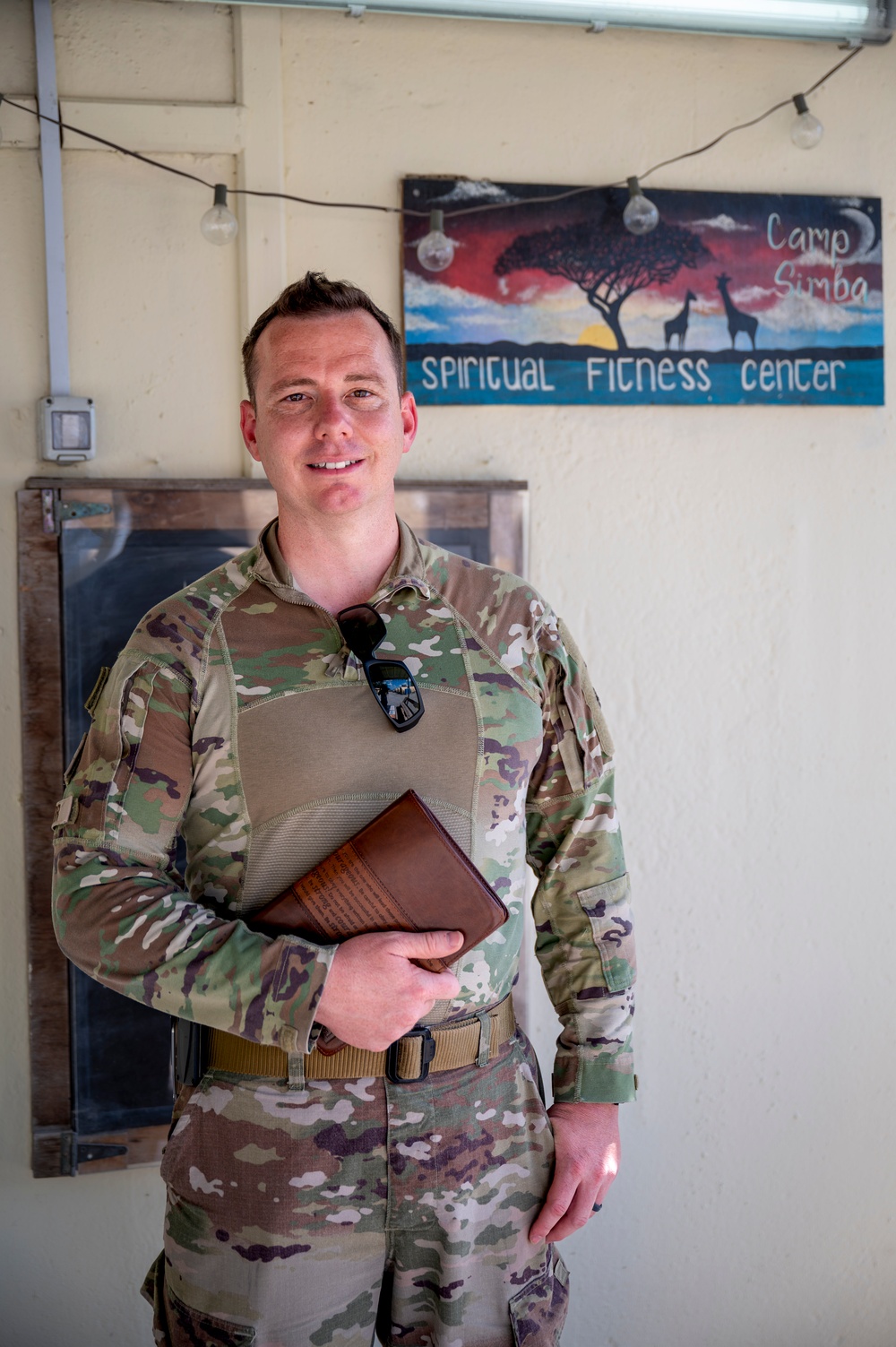 Camp Simba Chaplain visits Army National Guard soldiers as part of weekly outreach initiative
