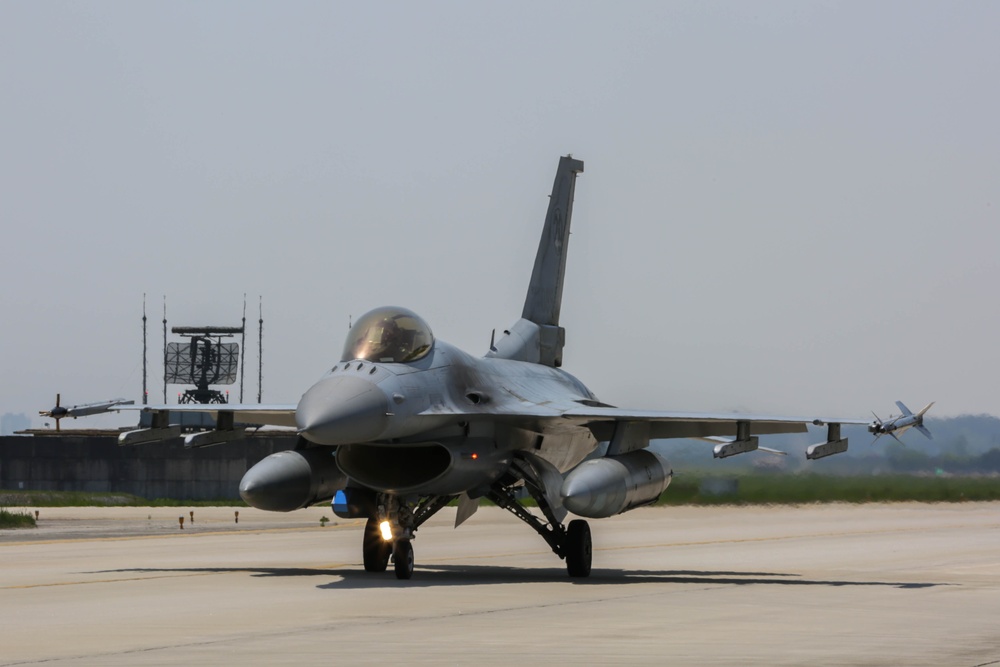 U.S. Air Force fly F-16s in support of Freedom Flag 25-1