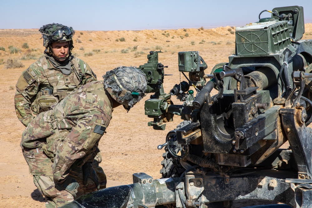 173rd IBCT executes artillery live-fire training during African Lion 2025