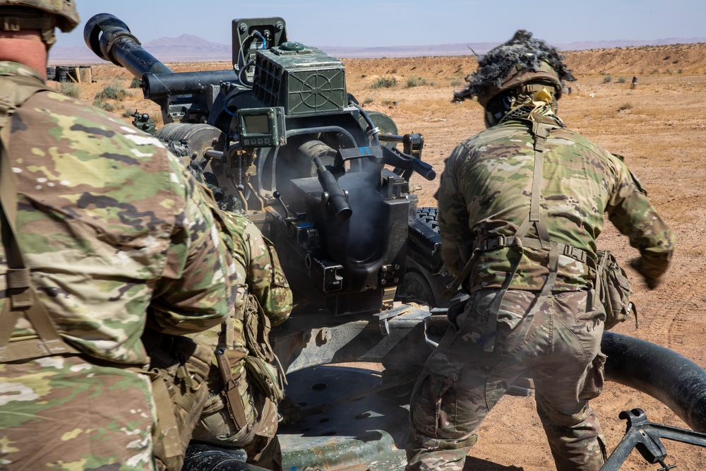 173rd Airborne Brigade executes artillery live-fire training during African Lion 2025