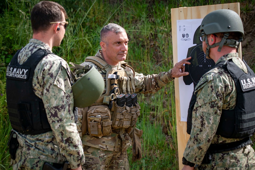 NSA Naples Sailors Participate in the European Paratroopers Small Arms Marksmanship Competition