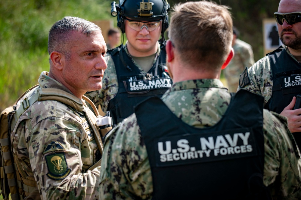 NSA Naples Sailors Participate in the European Paratroopers Small Arms Marksmanship Competition