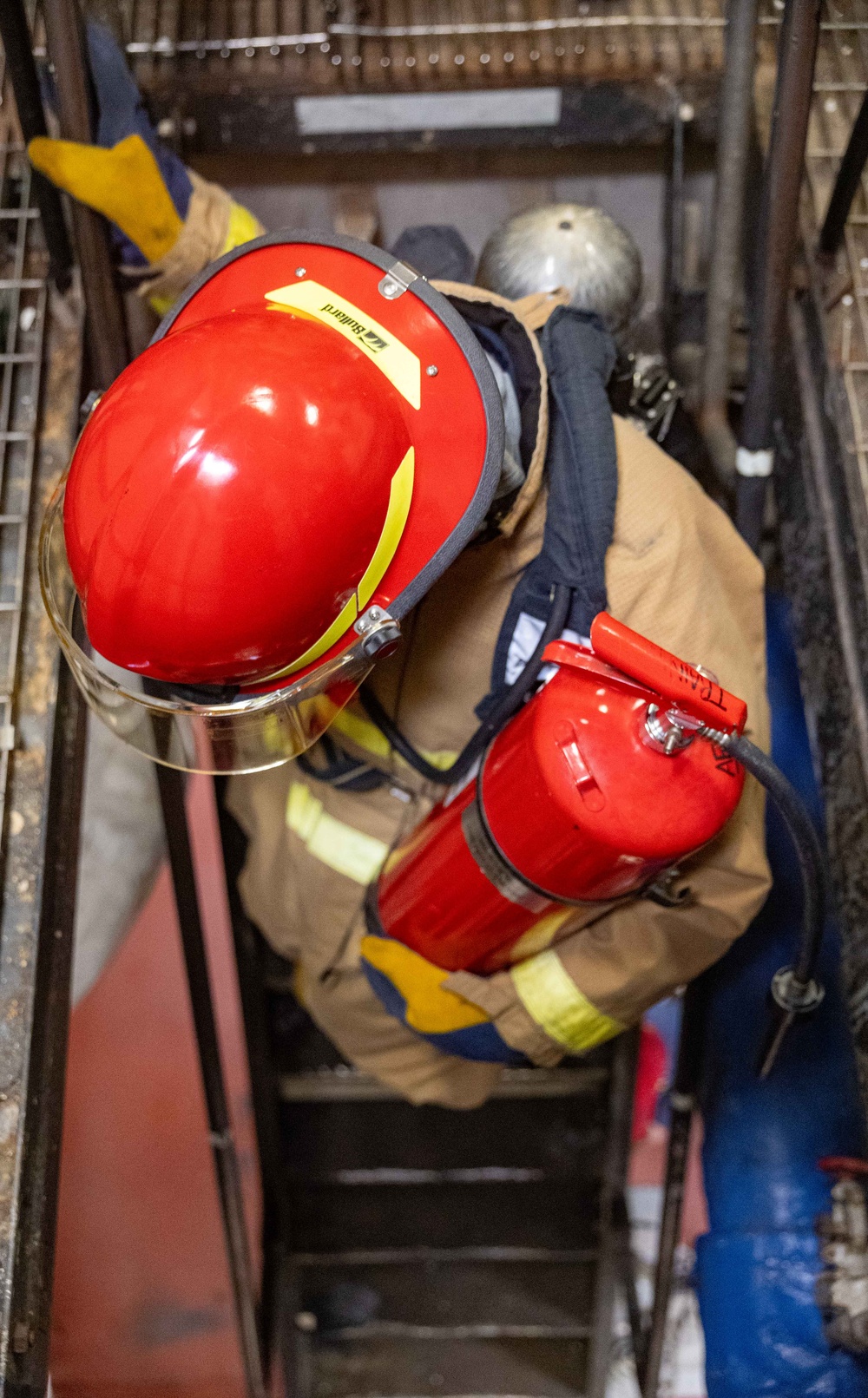 Wasp Conducts Engineering General Quarters Drill