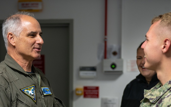 Rear Admiral Doug Verissimo Visits Sigonella