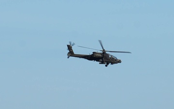 U.S. Army AH-64 Apaches roar through Latvia demonstrating lethality