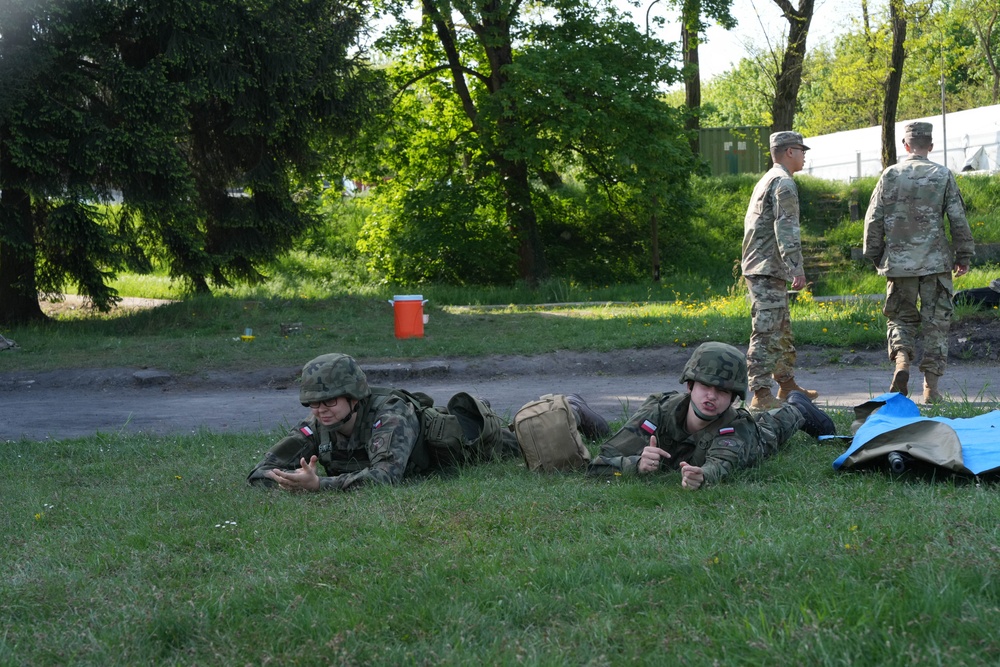 U.S. and Polish Forces Strengthen Shared understanding During Joint Combat Lifesaver Training in Poland