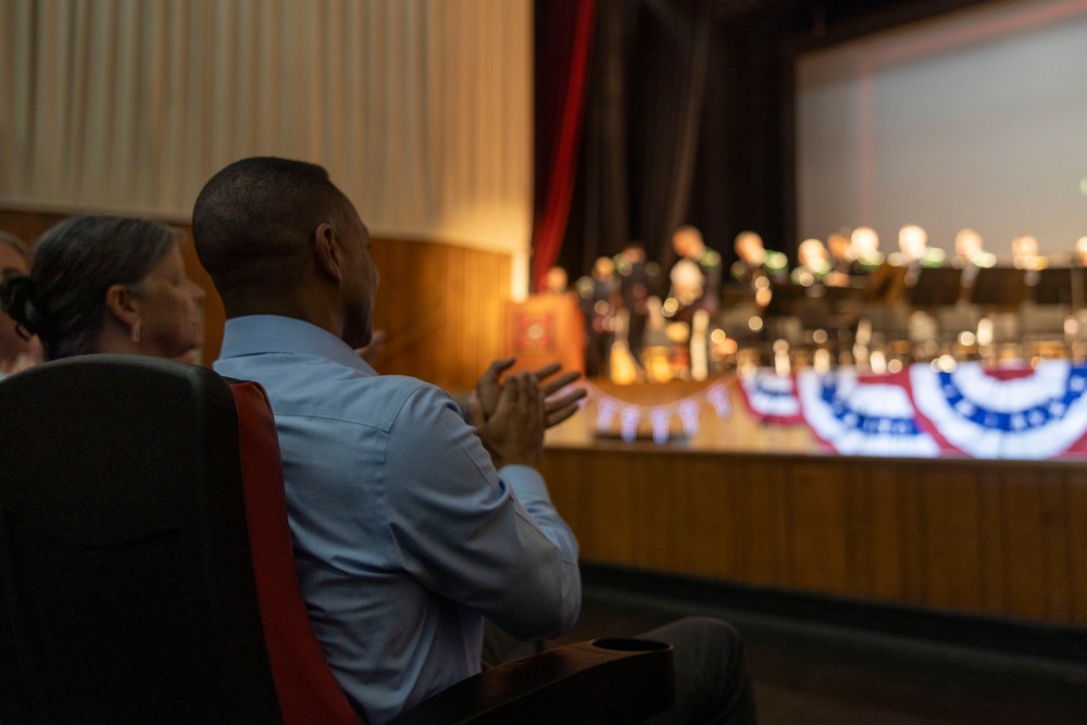 2nd Marine Division Band and the Norwegian Army’s “His Majesty the King’s Guard” perform at Camp Lejeune