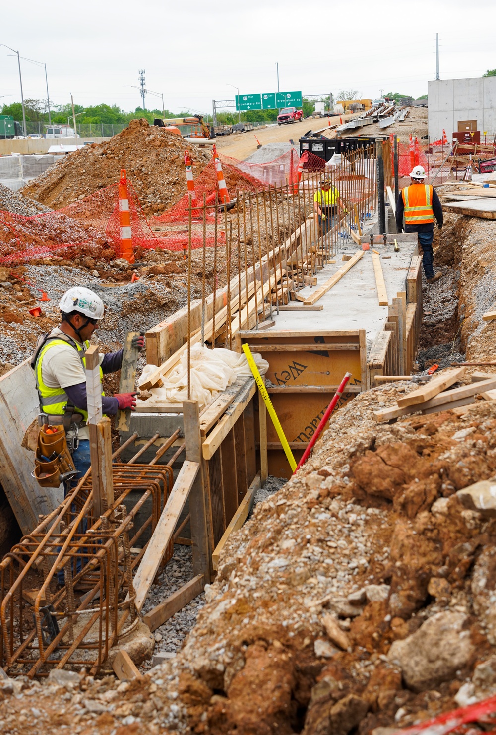 Construction work continues on the site of the Louisville VA Medical Center April 30, 2025