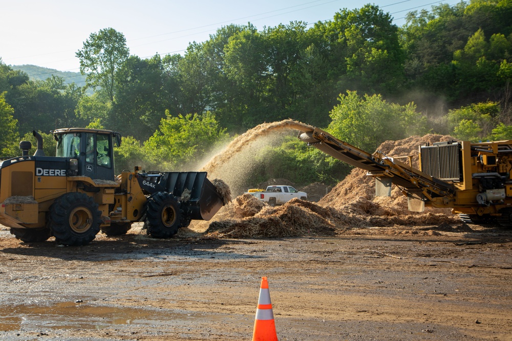 U.S. Army Corps of Engineers Hurricane Helene debris removal efforts at Lake Lure