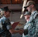 U.S. Navy sailors awarded at going away ceremony