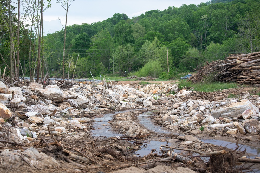 U.S. Army Corps of Engineers Hurricane Helene debris removal efforts at Lake Lure