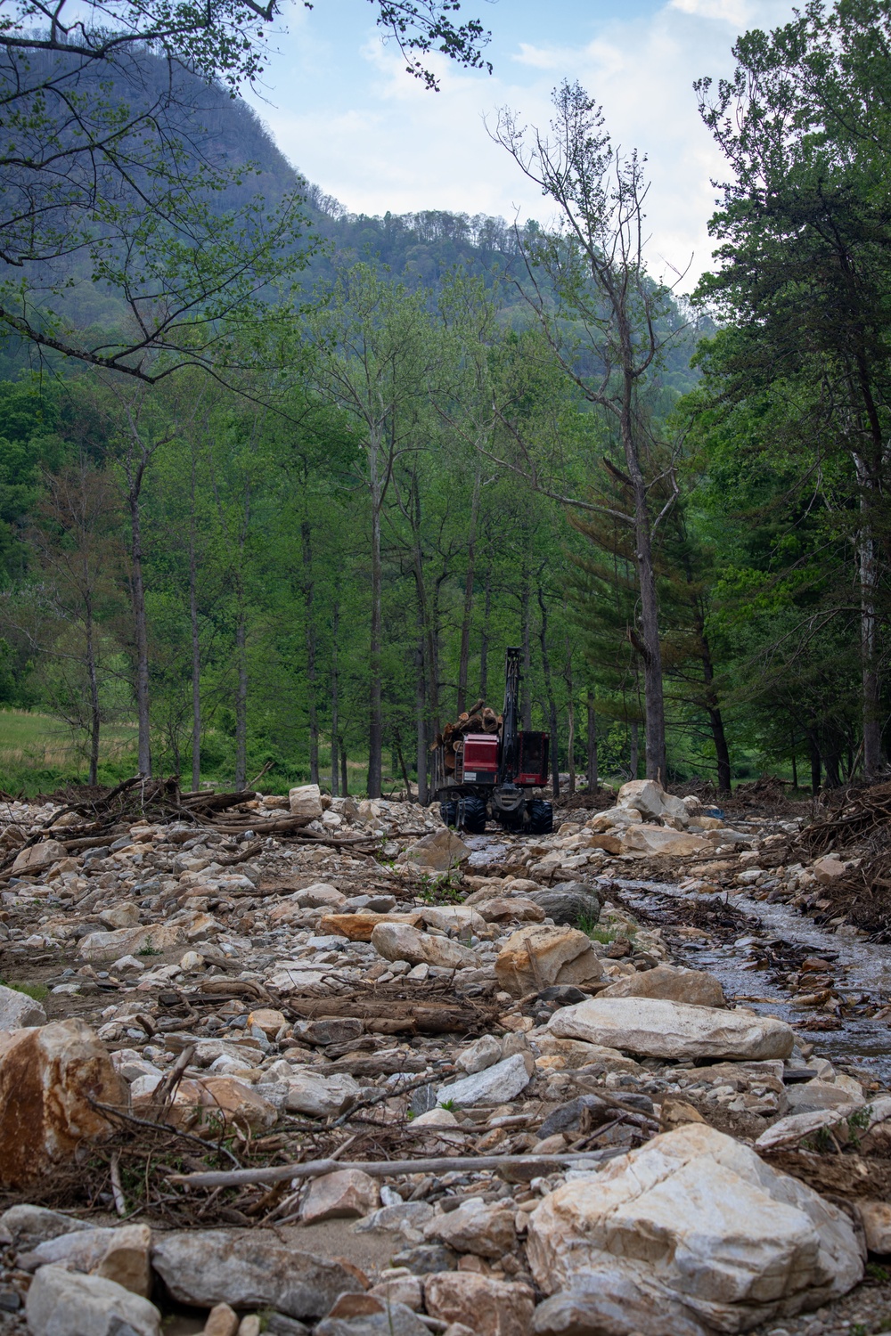 U.S. Army Corps of Engineers Hurricane Helene debris removal efforts at Lake Lure