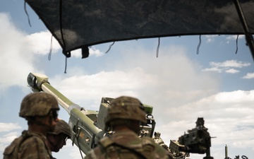 U.S. Army artillery sections certify in fire support and field artillery
