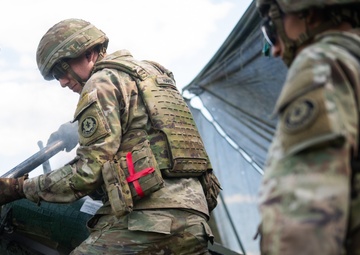 U.S. Army artillery sections certify in fire support and field artillery