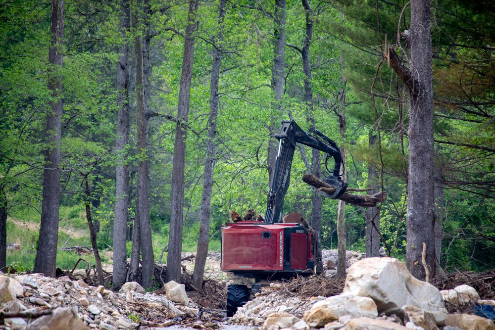 U.S. Army Corps of Engineers Hurricane Helene debris removal efforts at Lake Lure