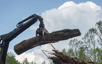 U.S. Army Corps of Engineers Hurricane Helene debris removal efforts at Lake Lure