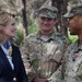 U.S. Department of State Charge d'affairs, Nancy VanHorn visits U.S. Army and Albanian Armed Forces Soldiers in the field