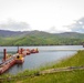 Temporary water treatment facility at Burnett reservoir