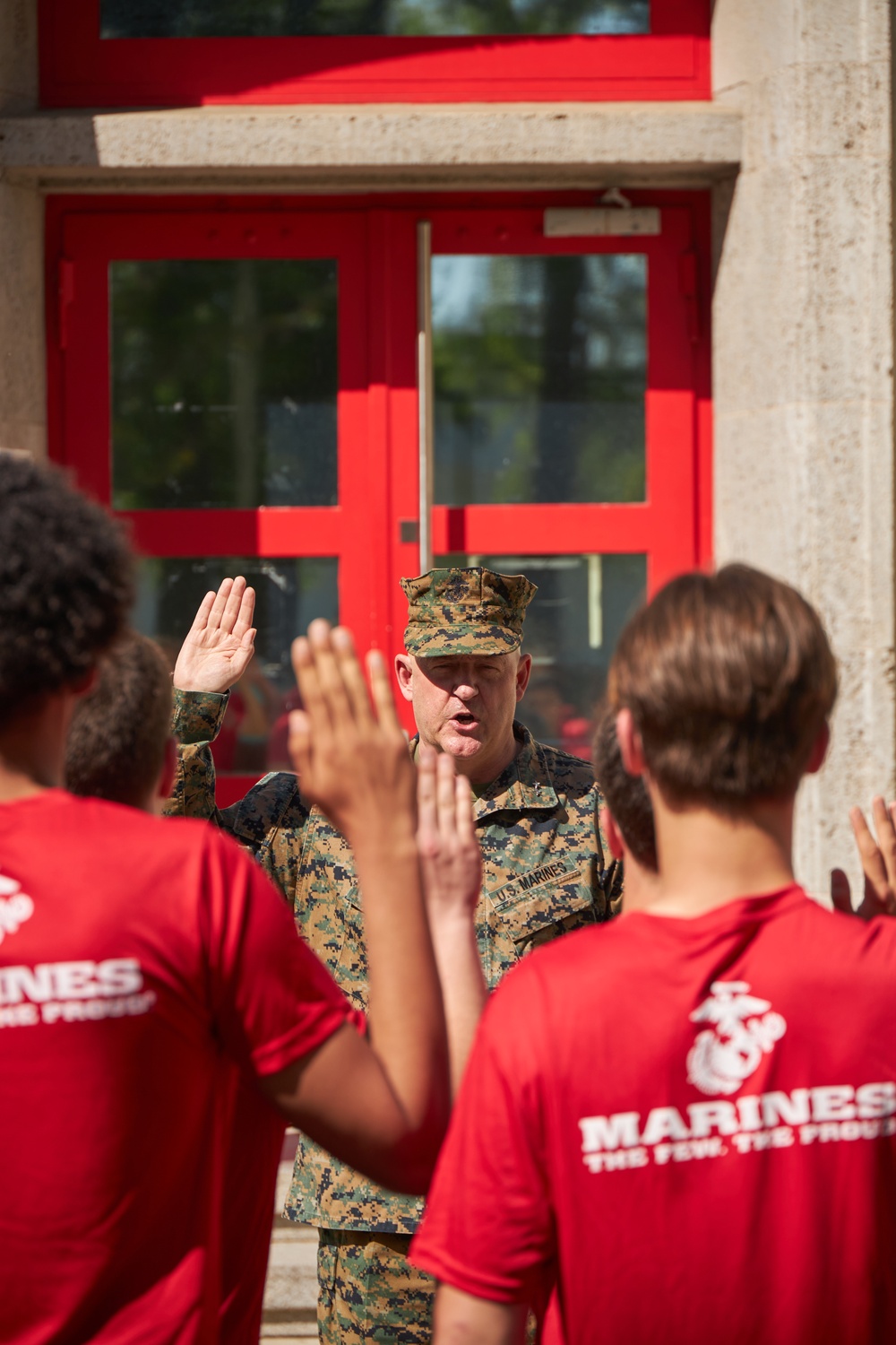 Maj. Gen. Sofge swears in RSS Europe Poolees
