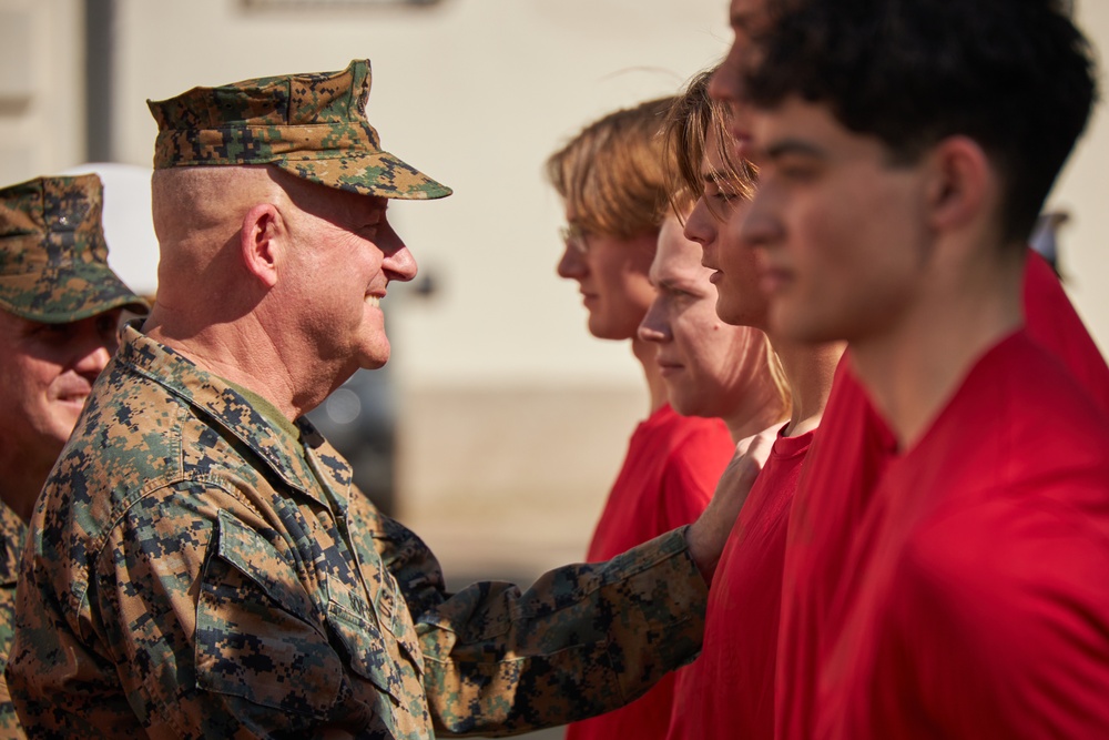 Maj. Gen. Sofge swears in RSS Europe Poolees