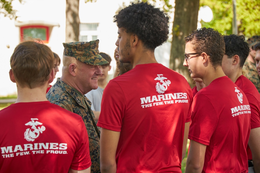 Maj. Gen. Sofge swears in RSS Europe Poolees