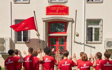 Maj. Gen. Sofge swears in RSS Europe Poolees