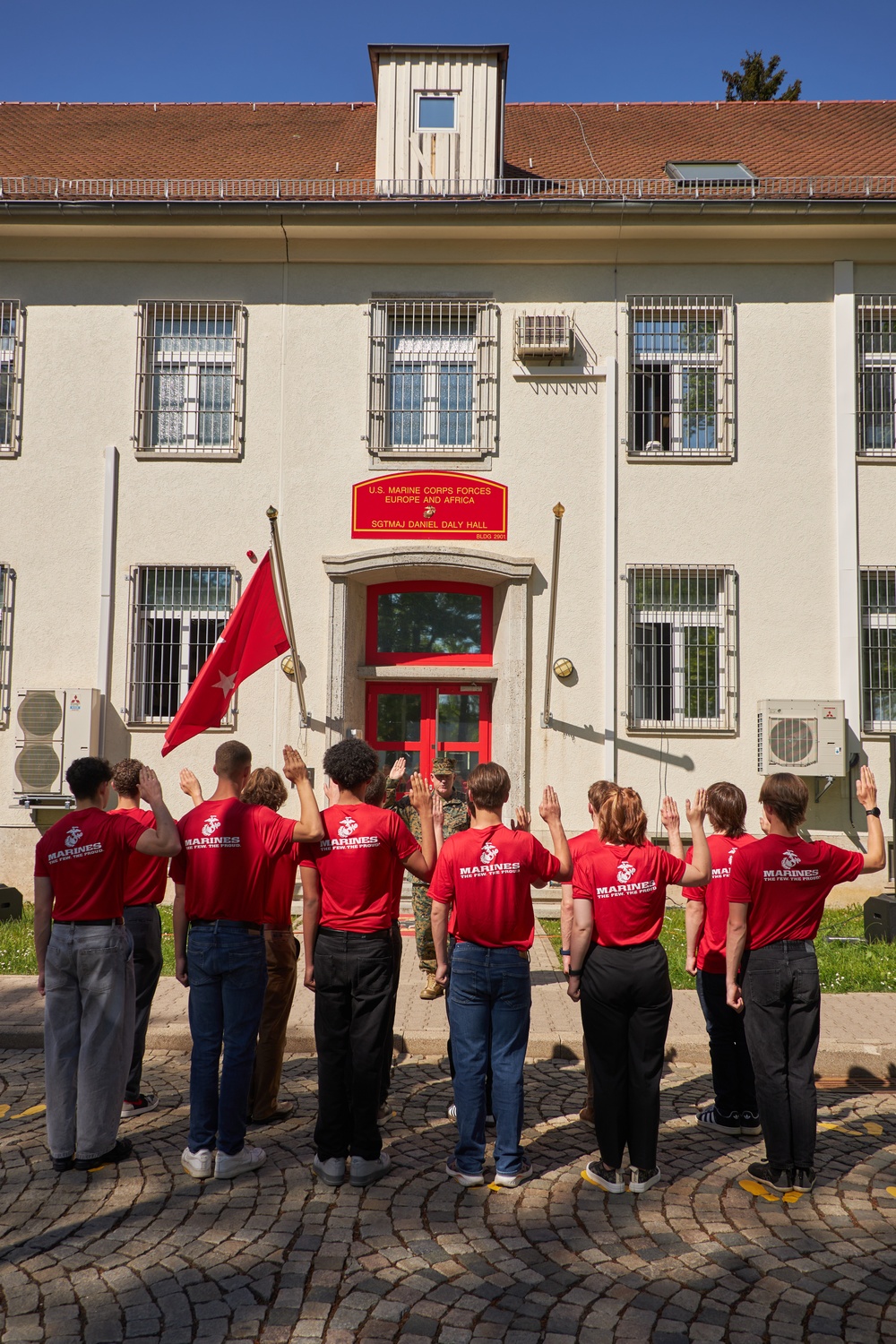 Maj. Gen. Sofge swears in RSS Europe Poolees