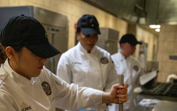 Culinary Specialists Prepare for Army Birthday Cake Competition