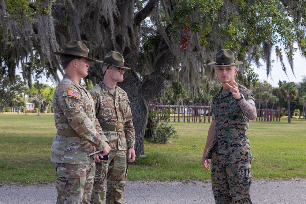 U.S. Army Drill Sergeant Academy visits MCRD Parris Island