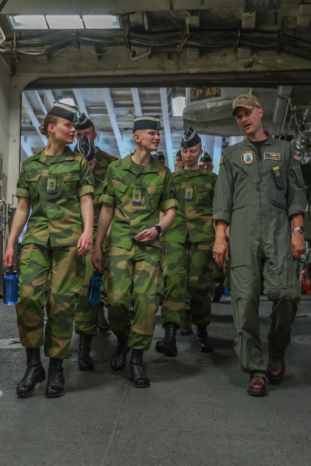 His Majesty The King’s Guard 3rd Company Tours USS Iwo Jima