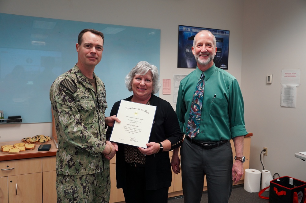 NUWC Division, Keyport Chief of Staff Gina Regynski recognized with Meritorious Civilian Service Award