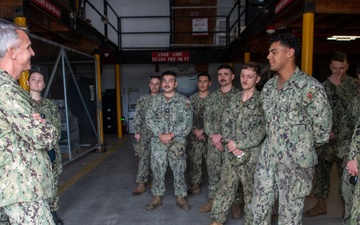 Vice Adm. J.T. Anderson, Commander, U.S. 6th Fleet, visits Navy Expeditionary Forces in Rota, Spain