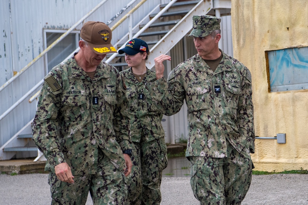 Vice Adm. J.T. Anderson, Commander, U.S. 6th Fleet, visits Navy Expeditionary Forces in Rota, Spain